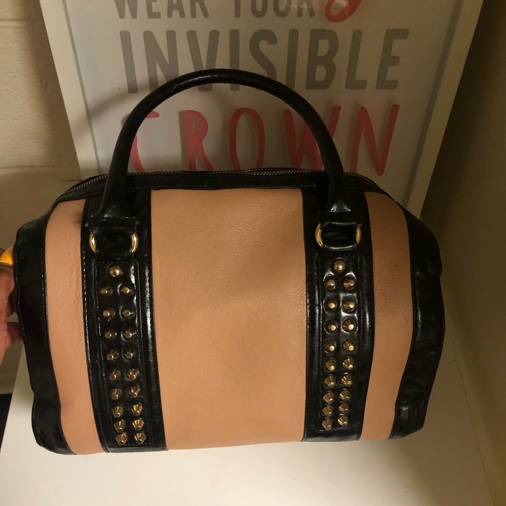 Black and tan Aldo handbag
